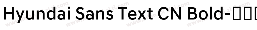 Hyundai Sans Text CN Bold字体转换